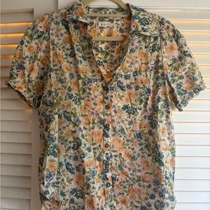 Pilcro Multicolor Floral Blouse